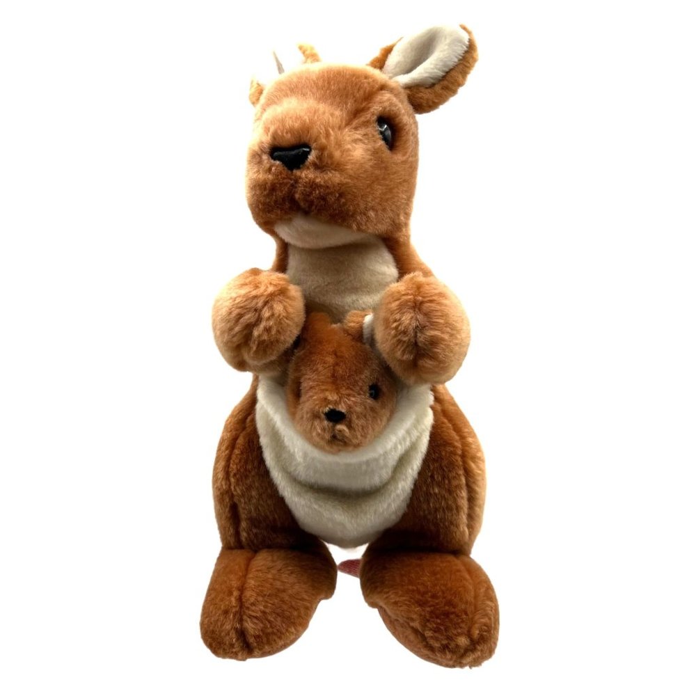TY Kangaroo & Joey Baby Beanie Buddies Series Plush Stuffed Animal Plush Toy